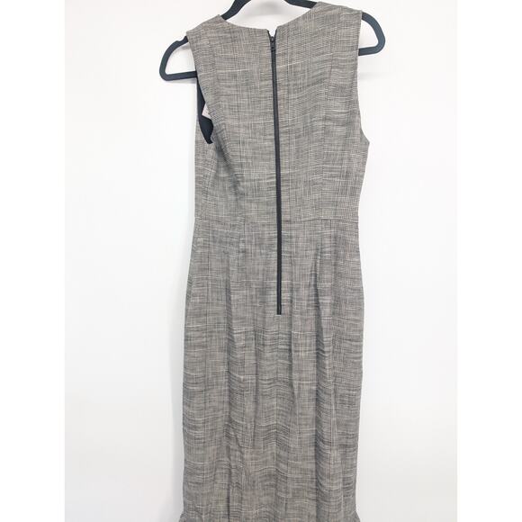 NWT Alice + Olivia Birch Ruffled Checked Maxi Dress Size 4 Checked Woven 2A452 - Picture 8 of 12